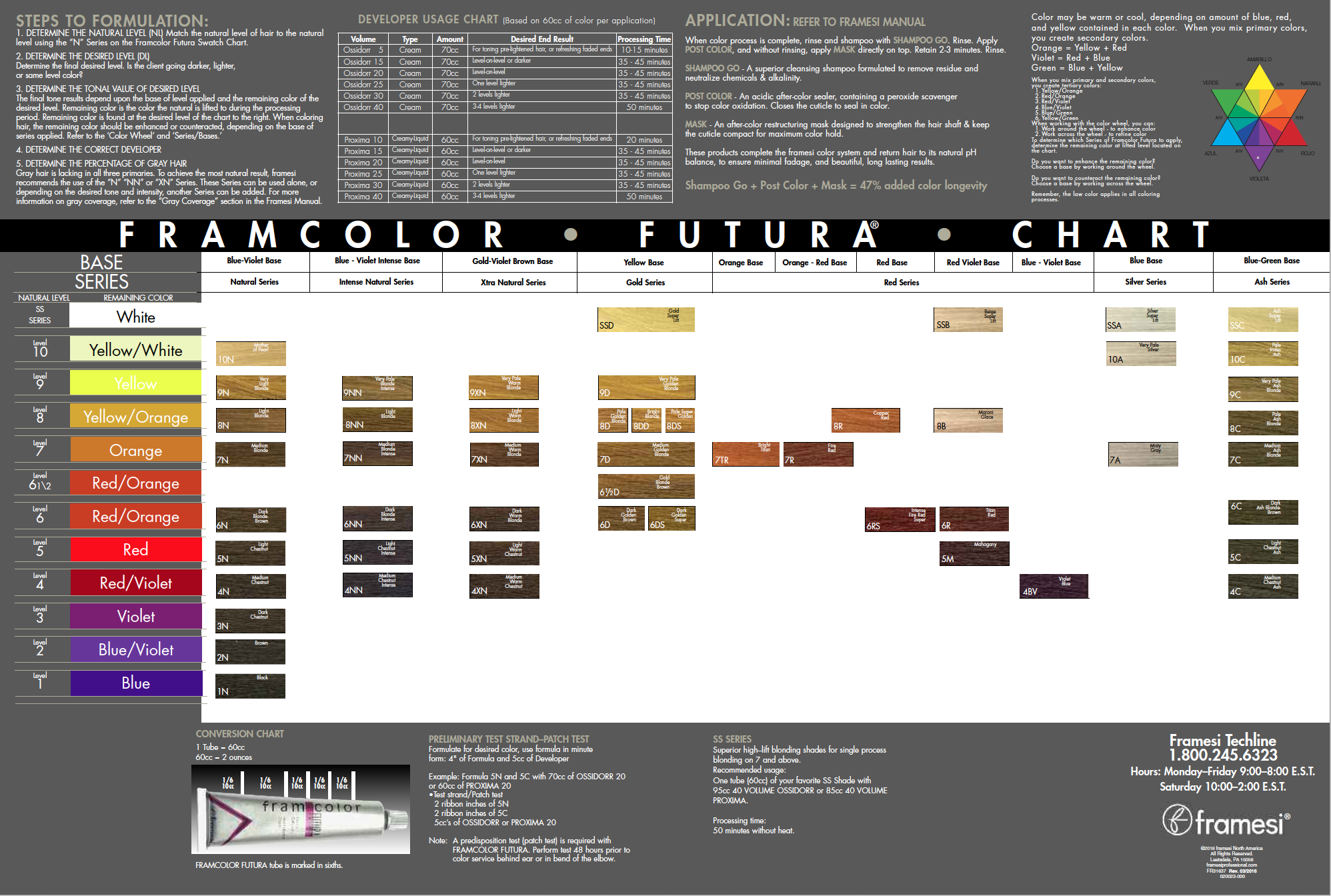 Framesi Color Chart 2025