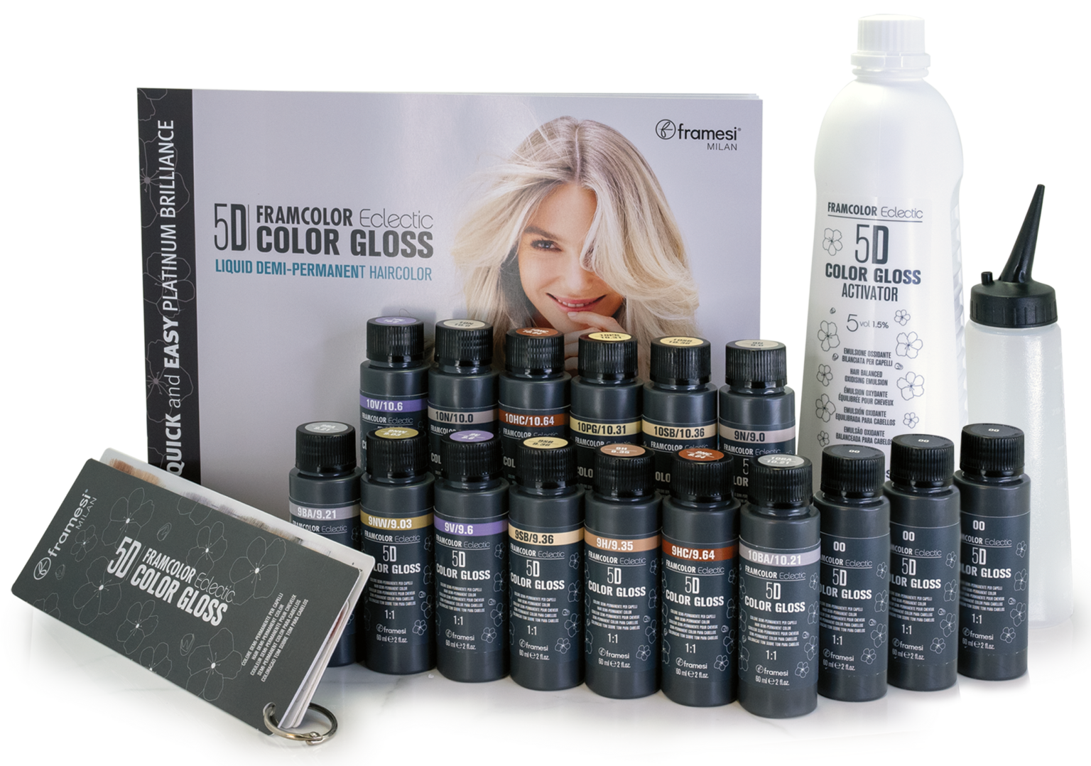 FRAMCOLOR Eclectic 5D Color Gloss Starter Kit | framesi